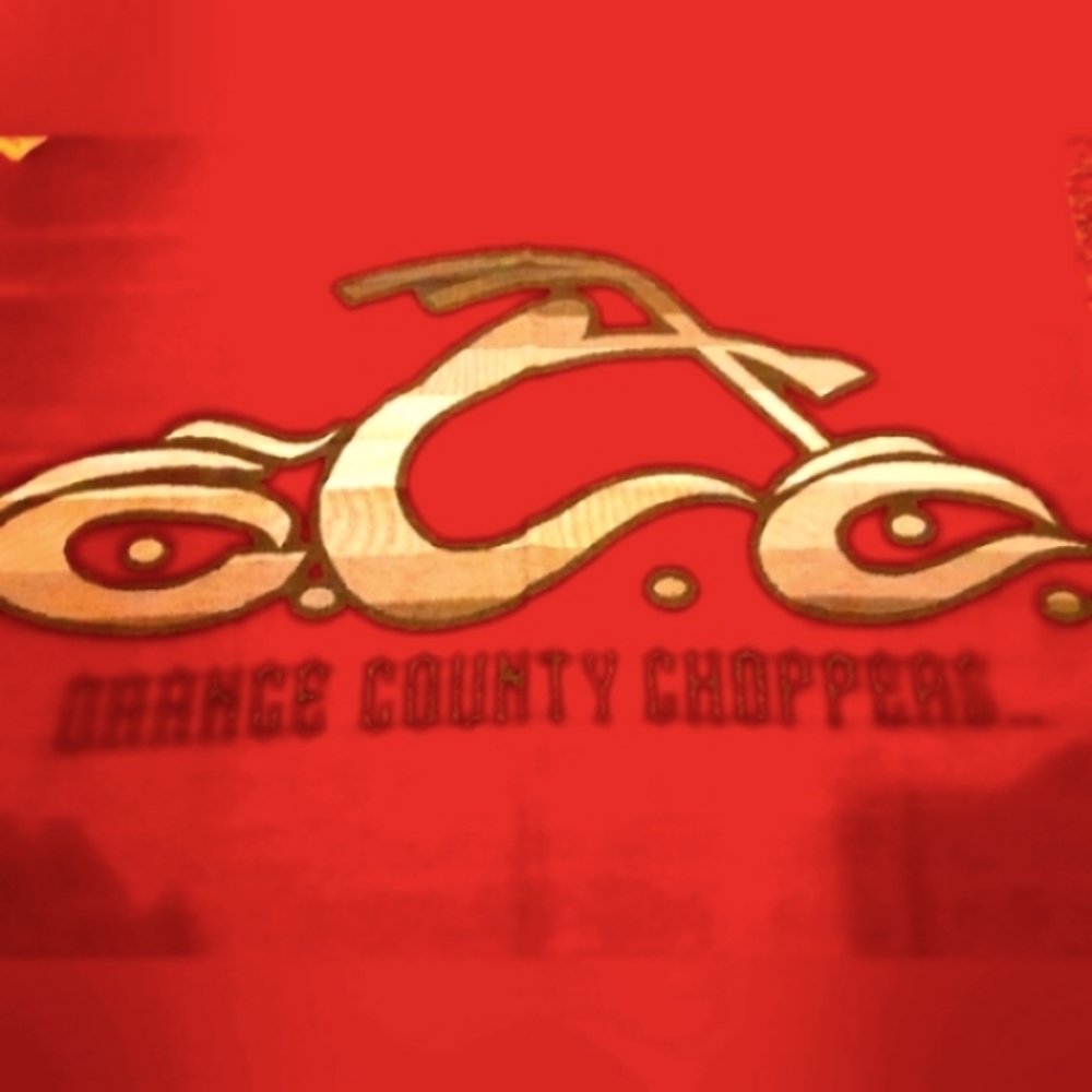 Orange county choppers throw blanket/wall hanging,Vintage but new,NOT PREOWNED